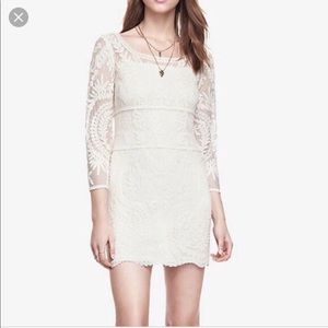 White/cream lace dress